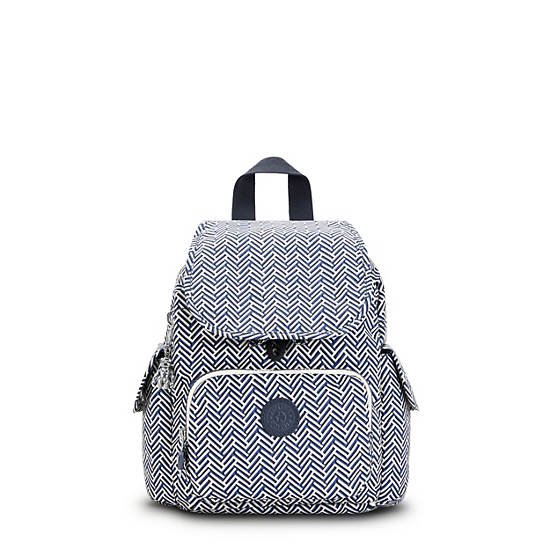 Kipling City Pack Mini Printed Hátizsák Fehér | HU 1494SG